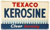 Texaco Kerosine Clear Burning Metal Sign