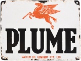 Vacuum Plume w/Pegasus Porcelain Sign