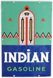 Indian Gasoline (large) Porcelain Sign