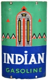 Indian Gasoline (small) Porcelain Curved Sign