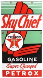 Texaco (white-T) Sky Chief w/Petrox (extra-large) Porcelain Sign