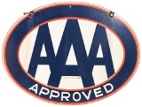 AAA Approved Porcelain Sign