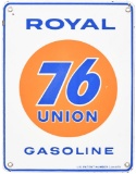 Union 76 Royal Gasoline Pump Plate