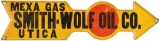 Smith-Wolf Oil Co. Metal Arrow Sign