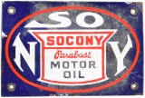 Socony Parabase Motor Oil Porcelain Sign