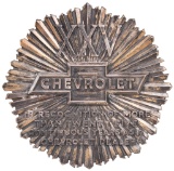 XXV Chevrolet Continuous Years as a Chevrolet Dealer Plaque