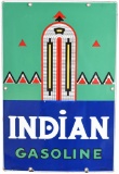 Indian Gasoline (large) Porcelain Sign
