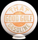 That Good Gulf Gasoline OPE Milk Glass Globe