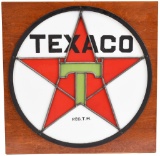 Texaco Leaded Stained-Glass Window