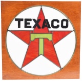 Texaco Leaded Stained-Glass Window