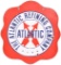 Atlantic Refining Company w/Crossed Arrow Logo Porcelain Sign