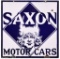 Saxon Motor Cars w/Logo Porcelain Sign