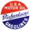 Richardson's Gasoline U.S.A. Motor Oil Porcelain Sign