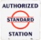 Authorized Standard (ESSO) Station Porcelain Sign