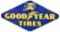 Goodyear Tires w/both Logos Porcelain Sign