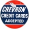 Chevron Credit Card Accepted Sign