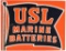 USL Marine Batteries Flag Logo Metal Sign