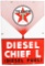 Texaco (white-T) Diesel Chief L (large) Porcelain Sign