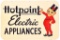 Hotpoint Electric Appliances w/Logo Metal Sign