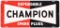 Dependable Champion Spark Plugs Metal Sign