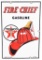 Texaco (white-T) Fire Chief (small) Porcelain Sign