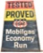 Text Proved USAC Mobilgas Economy Run Canvas Banner