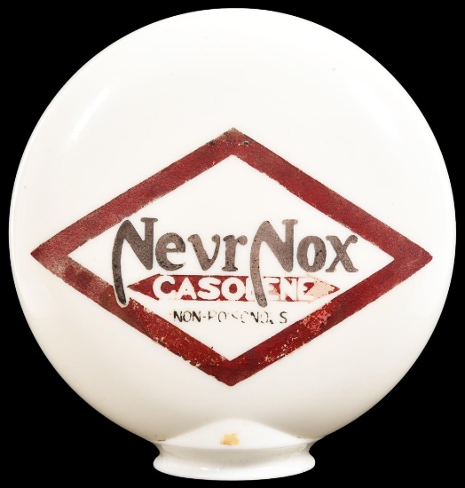 NevrNox Gasolene OPE Milk Glass Globe