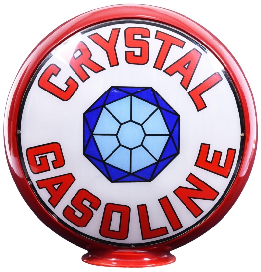 Crystal Gasoline w/Logo 13.5"D. Single Globe Lens