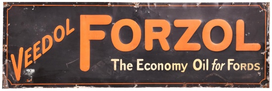 Veedol Forzol "The Economy Oil for Fords" Metal Sign