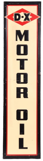 D-X Motor Oil Metal Sign