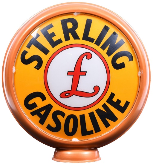 Sterling Gasoline w/Logo 15"D., Globe Lenses