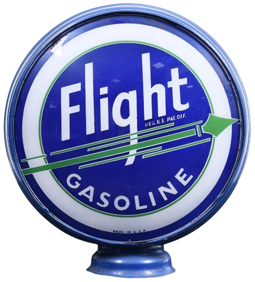Flight Gasoline w/Green Arrow 15"D., Globe Lenses