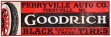 Goodrich Black Safety Tread Tires Metal Sign