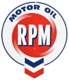 RPM Motor Oil w/Logo Metal Sign