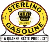 Sterling Gasoline w/Ethyl Logo Quaker State Product Sign