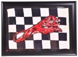 Framed Cloth Gilmore Logo Checkered Flange