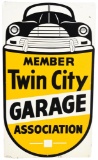 Member Twin City Garage Association w/Logo Metal Sign