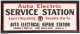Auto Electric Service Station w/Bosch Logo Framed Poster