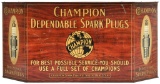 Champion Dependable Spark Plug Wood Grain Counter Display