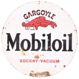 Mobiloil Gargoyle Socony-Vacuum Porcelain Sign