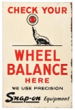 Snap-On Check Your Wheel Balance Sign