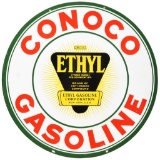 Conoco Ethyl Gasoline Curb Sign