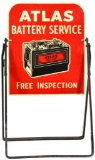 Atlas Battery Service Free Inspection Sign