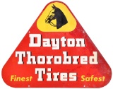 Dayton Thorobred Tires w/logo Metal Sign