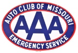 AAA Auto Club of Missouri Porcelain Sign