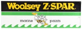 Woolsey Z Spar Marine Paints w/Logo Metal Sign