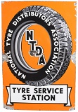 National Tyre Distributors' Asso. Tyre Service Station Sign