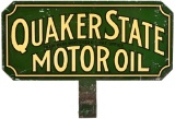 Quaker State Motor Oil Metal Paddle Sign