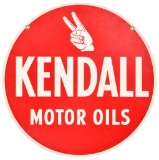 Kendall Motor Oil w/Hand Logo Metal Sign