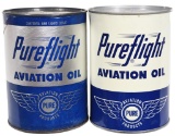 2-Pureflight Aviation Oil One Quart Metal & Composite Cans